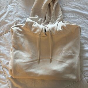 Adidas Cream Oversized Hoodie